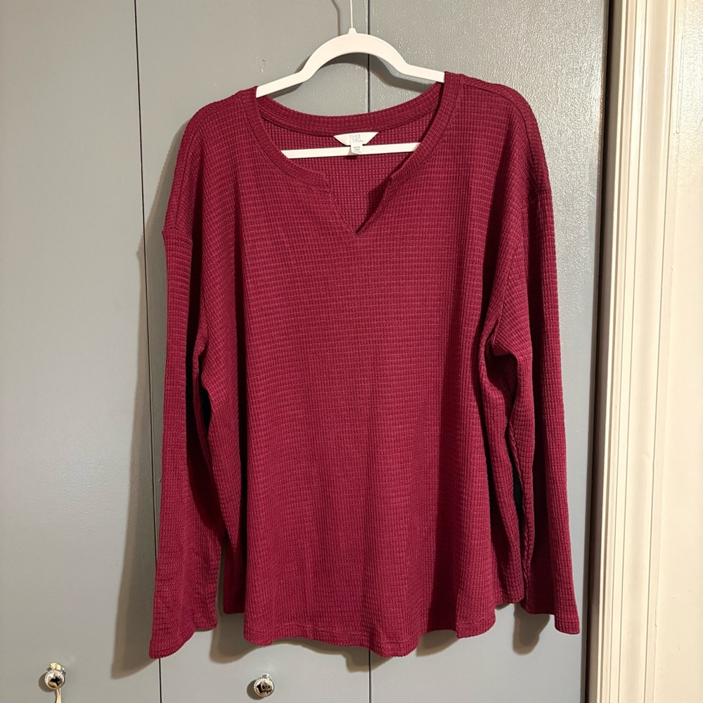 Time and tru XXXL waffle top NWOT